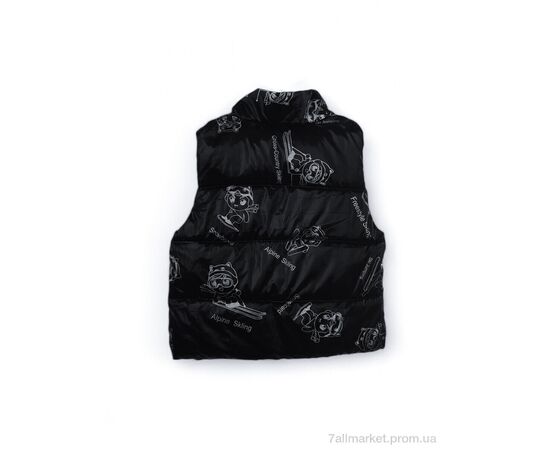 Жилетка детская Весна/осень 3790-10 black (5 шт. р.сетка 90-130) "Мир" недорого оптом от прямого поставщика, изображение 2 Фотография Жилетка детская Весна/осень 3790-10 black (5 шт. р.сетка 90-130) "Мир" недорого оптом от прямого поставщика, изображение 2