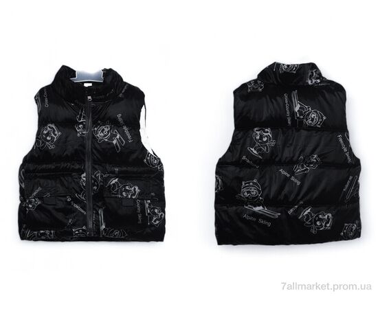 Жилетка детская Весна/осень 3790-10 black (5 шт. р.сетка 90-130) "Мир" недорого оптом от прямого поставщика, изображение 3 Фотография Жилетка детская Весна/осень 3790-10 black (5 шт. р.сетка 90-130) "Мир" недорого оптом от прямого поставщика, изображение 3