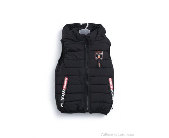 Жилетка детская Весна/осень 3790-3 black (5 шт. р.сетка 130-170) "Мир" недорого оптом от прямого поставщика Фотография Жилетка детская Весна/осень 3790-3 black (5 шт. р.сетка 130-170) "Мир" недорого оптом от прямого поставщика