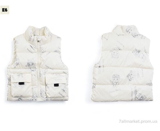 Жилетка дитяча Весна/осінь 3790-9 white (5 шт. р.сітка90-130) "BIG" недорого оптом від прямого постачальника, зображення 3 Жилетка дитяча Весна/осінь 3790-9 white (5 шт. р.сітка90-130) "BIG" недорого оптом від прямого постачальника, зображення 3