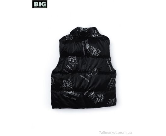 Жилетка дитяча Весна/осінь 3790-10 black (5 шт. р.сітка90-130) "BIG" недорого оптом від прямого постачальника, зображення 2 Жилетка дитяча Весна/осінь 3790-10 black (5 шт. р.сітка90-130) "BIG" недорого оптом від прямого постачальника, зображення 2