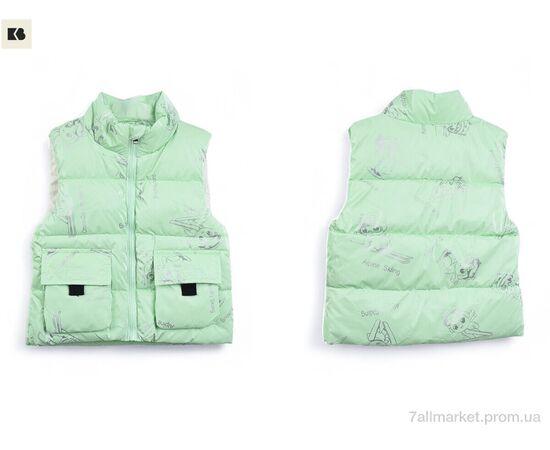 Жилетка дитяча Весна/осінь 3790-12 l.green (5 шт. р.сітка90-130) "BIG" недорого оптом від прямого постачальника, зображення 3 Жилетка дитяча Весна/осінь 3790-12 l.green (5 шт. р.сітка90-130) "BIG" недорого оптом від прямого постачальника, зображення 3