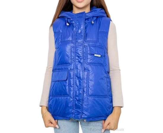Жилетка женская Зима 810 blue (5 шт. р.сетка L-2XL) "Massmag" недорого оптом от прямого поставщика Фотография Жилетка женская Зима 810 blue (5 шт. р.сетка L-2XL) "Massmag" недорого оптом от прямого поставщика