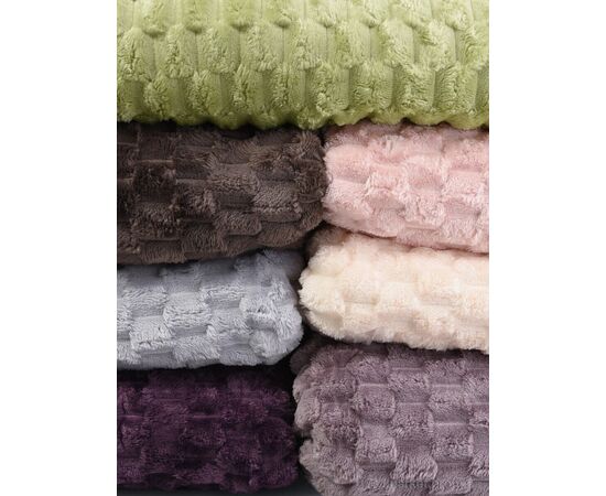 Фотография Плед  009-2 (09048) 160x210 mix (7 шт. р.сетка One size) "Obuvok" недорого оптом от прямого поставщика, изображение 3