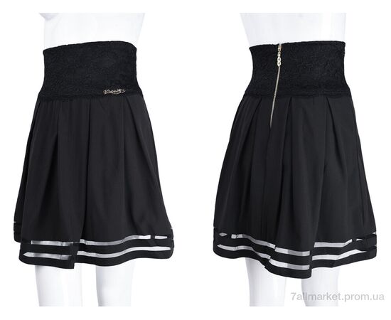 Юбка детская Весна/осень 210 black (08981) (5 шт. р.сетка 36-44) "Obuvok" недорого оптом от прямого поставщика, изображение 3 Фотография Юбка детская Весна/осень 210 black (08981) (5 шт. р.сетка 36-44) "Obuvok" недорого оптом от прямого поставщика, изображение 3