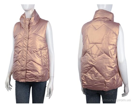 Жилетка женская Весна/осень M818 pink (09064) (5 шт. р.сетка S-2XL) "Obuvok" недорого оптом от прямого поставщика, изображение 3 Фотография Жилетка женская Весна/осень M818 pink (09064) (5 шт. р.сетка S-2XL) "Obuvok" недорого оптом от прямого поставщика, изображение 3