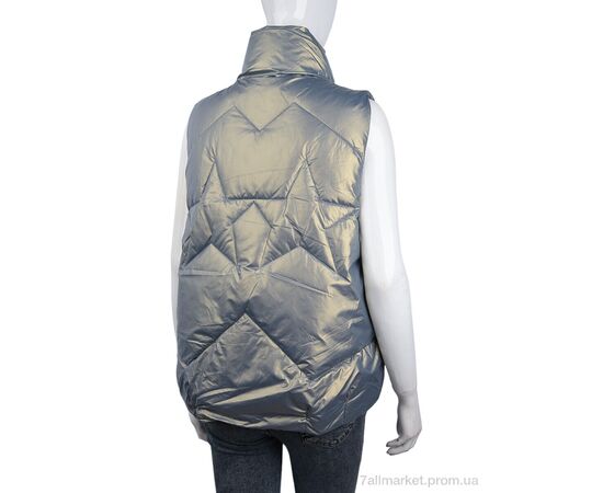 Жилетка женская Весна/осень M818 blue (09064) (5 шт. р.сетка S-2XL) "Obuvok" недорого оптом от прямого поставщика, изображение 2 Фотография Жилетка женская Весна/осень M818 blue (09064) (5 шт. р.сетка S-2XL) "Obuvok" недорого оптом от прямого поставщика, изображение 2