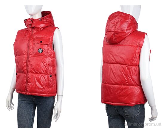 Жилетка женская Весна/осень M609 red (09066) (6 шт. р.сетка L-2XL) "Obuvok" недорого оптом от прямого поставщика, изображение 3 Фотография Жилетка женская Весна/осень M609 red (09066) (6 шт. р.сетка L-2XL) "Obuvok" недорого оптом от прямого поставщика, изображение 3