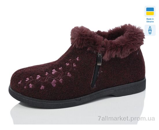 Черевики жіночі стильні Зима 2202 бордо (8 пар р.37-41) "Крок" недорого оптом від прямого постачальника Черевики жіночі стильні Зима 2202 бордо (8 пар р.37-41) "Крок" недорого оптом від прямого постачальника