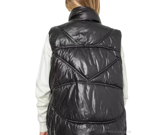 Жилетка женская Зима 915 black (5 шт. р.сетка М-2XL) "Massmag" недорого оптом от прямого поставщика, изображение 2 Фотография Жилетка женская Зима 915 black (5 шт. р.сетка М-2XL) "Massmag" недорого оптом от прямого поставщика, изображение 2