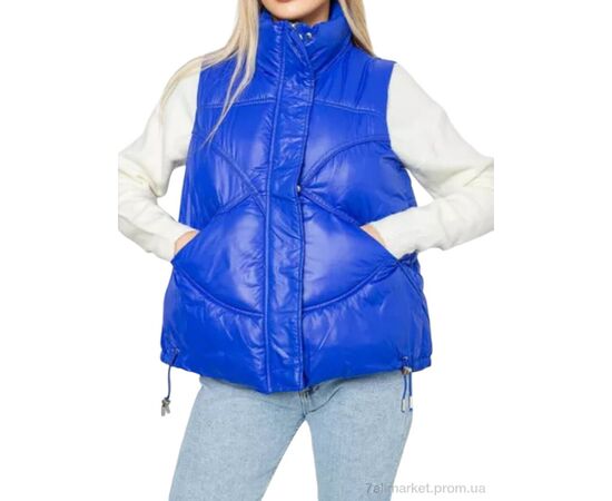 Жилетка женская Зима 915 blue (5 шт. р.сетка М-2XL) "Massmag" недорого оптом от прямого поставщика Фотография Жилетка женская Зима 915 blue (5 шт. р.сетка М-2XL) "Massmag" недорого оптом от прямого поставщика