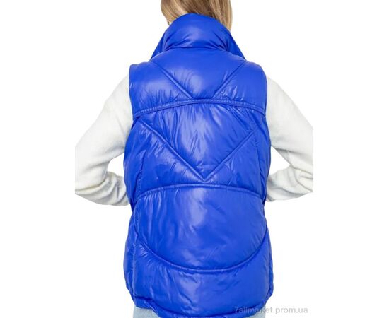 Жилетка женская Зима 915 blue (5 шт. р.сетка М-2XL) "Massmag" недорого оптом от прямого поставщика, изображение 2 Фотография Жилетка женская Зима 915 blue (5 шт. р.сетка М-2XL) "Massmag" недорого оптом от прямого поставщика, изображение 2