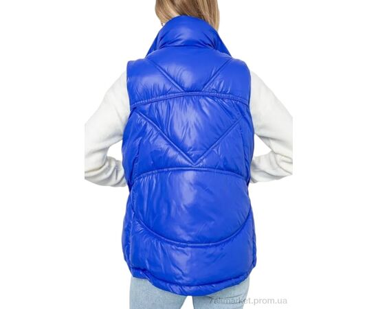 Жилетка женская Зима 915 blue (5 шт. р.сетка М-2XL) "Massmag" недорого оптом от прямого поставщика, изображение 3 Фотография Жилетка женская Зима 915 blue (5 шт. р.сетка М-2XL) "Massmag" недорого оптом от прямого поставщика, изображение 3