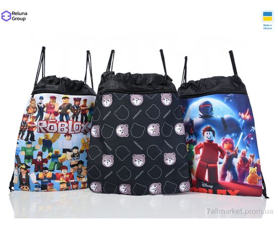 Рюкзак-мешок детский  DX001-10 mix (5 шт. р.сетка ) "Reluna Group" недорого оптом от прямого поставщика Фотография Рюкзак-мешок детский  DX001-10 mix (5 шт. р.сетка ) "Reluna Group" недорого оптом от прямого поставщика