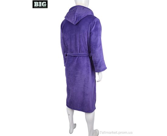 Фотография Халат женский Весна/осень 3829-3 violet (3 шт. р.сетка XL-3XL) "BIG" недорого оптом от прямого поставщика, изображение 4