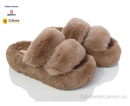 Тапки женские для дома зима N68-2 brown (6 пар р.35-40) "Clibee-Doremi" недорого оптом от прямого поставщика Фотография Тапки женские для дома зима N68-2 brown (6 пар р.35-40) "Clibee-Doremi" недорого оптом от прямого поставщика