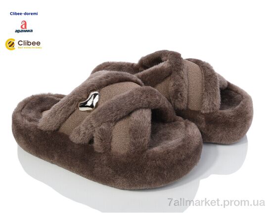 Тапки женские для дома зима M998 brown (6 пар р.35-40) "Clibee-Doremi" недорого оптом от прямого поставщика Фотография Тапки женские для дома зима M998 brown (6 пар р.35-40) "Clibee-Doremi" недорого оптом от прямого поставщика