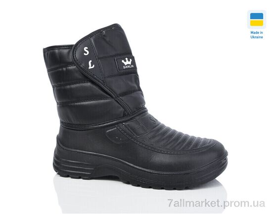 Чоботи з піни чоловічі Зима B11 чорний термо (6 пар р.41-45) "SANLIN" недорого оптом від прямого постачальника Чоботи з піни чоловічі Зима B11 чорний термо (6 пар р.41-45) "SANLIN" недорого оптом від прямого постачальника