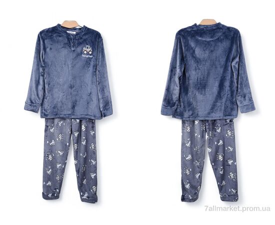 Дитяча піжама Зима 3879-M3263-1 blue (5 шт. р.сітка6-14) "Мир" недорого оптом від прямого постачальника, зображення 3 Дитяча піжама Зима 3879-M3263-1 blue (5 шт. р.сітка6-14) "Мир" недорого оптом від прямого постачальника, зображення 3