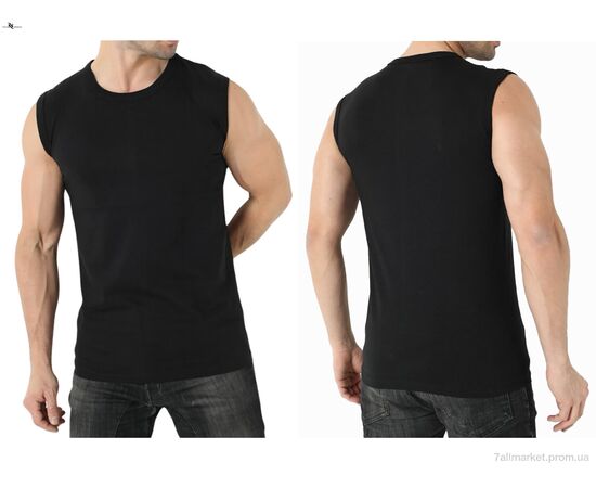 Майка чоловіча Літо FBR0290G black (2XL) (1 шт. р.сіткаOne size) "NOVA VIDNOVA" недорого оптом від прямого постачальника, зображення 3 Майка чоловіча Літо FBR0290G black (2XL) (1 шт. р.сіткаOne size) "NOVA VIDNOVA" недорого оптом від прямого постачальника, зображення 3