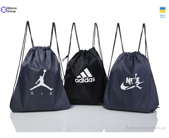 Рюкзак-мешок унисекс  WQ001-5 mix (5 шт. р.сетка ) "Reluna Group" недорого оптом от прямого поставщика, изображение 2 Фотография Рюкзак-мешок унисекс  WQ001-5 mix (5 шт. р.сетка ) "Reluna Group" недорого оптом от прямого поставщика, изображение 2