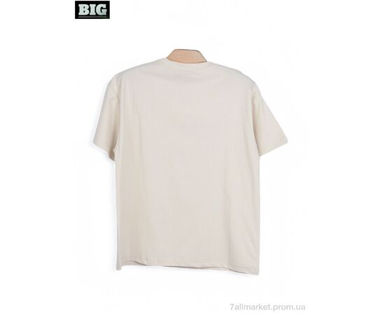 Футболка унісекс Літо 3972-170-2 beige (5 шт. р.сітка130-170) "BIG" недорого оптом від прямого постачальника, зображення 2 Футболка унісекс Літо 3972-170-2 beige (5 шт. р.сітка130-170) "BIG" недорого оптом від прямого постачальника, зображення 2