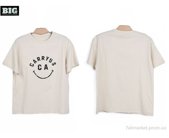 Футболка унісекс Літо 3972-170-2 beige (5 шт. р.сітка130-170) "BIG" недорого оптом від прямого постачальника, зображення 3 Футболка унісекс Літо 3972-170-2 beige (5 шт. р.сітка130-170) "BIG" недорого оптом від прямого постачальника, зображення 3