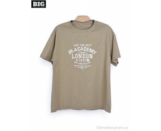 Футболка унісекс Літо 3972-170-5 khaki (5 шт. р.сітка130-170) "BIG" недорого оптом від прямого постачальника Футболка унісекс Літо 3972-170-5 khaki (5 шт. р.сітка130-170) "BIG" недорого оптом від прямого постачальника
