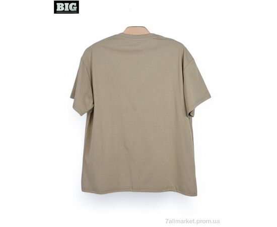 Футболка унісекс Літо 3972-170-5 khaki (5 шт. р.сітка130-170) "BIG" недорого оптом від прямого постачальника, зображення 2 Футболка унісекс Літо 3972-170-5 khaki (5 шт. р.сітка130-170) "BIG" недорого оптом від прямого постачальника, зображення 2