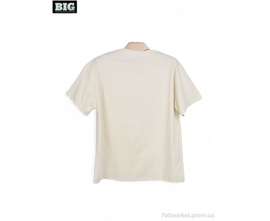 Футболка унисекс Лето 3972-170-6 beige (5 шт. р.сетка 130-170) "BIG" недорого оптом от прямого поставщика, изображение 2 Фотография Футболка унисекс Лето 3972-170-6 beige (5 шт. р.сетка 130-170) "BIG" недорого оптом от прямого поставщика, изображение 2