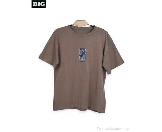 Футболка унісекс Літо 3972-180-1 khaki (5 шт. р.сітка140-180) "BIG" недорого оптом від прямого постачальника Футболка унісекс Літо 3972-180-1 khaki (5 шт. р.сітка140-180) "BIG" недорого оптом від прямого постачальника