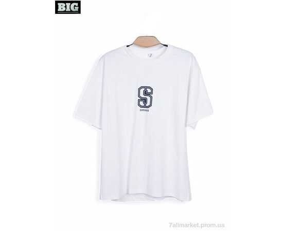 Футболка унісекс Літо 3972-180-2 white (5 шт. р.сітка140-180) "BIG" недорого оптом від прямого постачальника Футболка унісекс Літо 3972-180-2 white (5 шт. р.сітка140-180) "BIG" недорого оптом від прямого постачальника