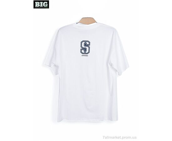 Футболка унісекс Літо 3972-180-2 white (5 шт. р.сітка140-180) "BIG" недорого оптом від прямого постачальника, зображення 2 Футболка унісекс Літо 3972-180-2 white (5 шт. р.сітка140-180) "BIG" недорого оптом від прямого постачальника, зображення 2