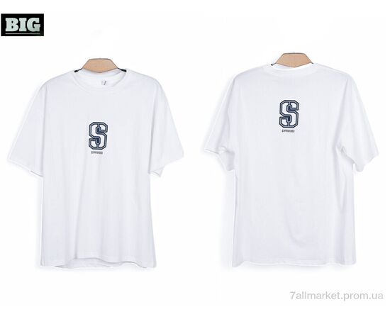 Футболка унісекс Літо 3972-180-2 white (5 шт. р.сітка140-180) "BIG" недорого оптом від прямого постачальника, зображення 3 Футболка унісекс Літо 3972-180-2 white (5 шт. р.сітка140-180) "BIG" недорого оптом від прямого постачальника, зображення 3