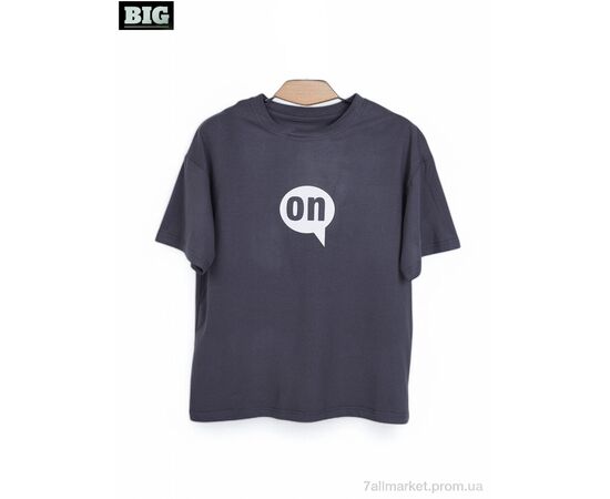 Футболка унисекс Лето 3972-160-2 grey (5 шт. р.сетка 120-160) "BIG" недорого оптом от прямого поставщика Фотография Футболка унисекс Лето 3972-160-2 grey (5 шт. р.сетка 120-160) "BIG" недорого оптом от прямого поставщика