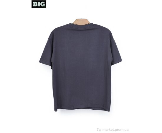 Футболка унисекс Лето 3972-160-2 grey (5 шт. р.сетка 120-160) "BIG" недорого оптом от прямого поставщика, изображение 2 Фотография Футболка унисекс Лето 3972-160-2 grey (5 шт. р.сетка 120-160) "BIG" недорого оптом от прямого поставщика, изображение 2