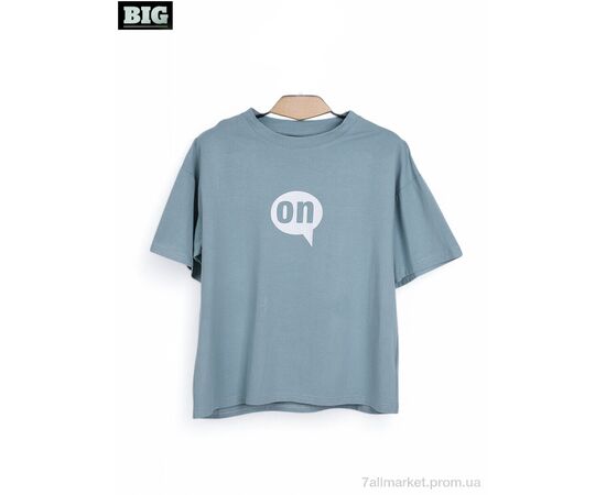 Футболка унісекс Літо 3972-160-5 l.blue (5 шт. р.сітка120-160) "BIG" недорого оптом від прямого постачальника Футболка унісекс Літо 3972-160-5 l.blue (5 шт. р.сітка120-160) "BIG" недорого оптом від прямого постачальника