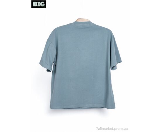 Футболка унісекс Літо 3972-160-5 l.blue (5 шт. р.сітка120-160) "BIG" недорого оптом від прямого постачальника, зображення 2 Футболка унісекс Літо 3972-160-5 l.blue (5 шт. р.сітка120-160) "BIG" недорого оптом від прямого постачальника, зображення 2