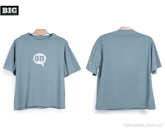 Футболка унісекс Літо 3972-160-5 l.blue (5 шт. р.сітка120-160) "BIG" недорого оптом від прямого постачальника, зображення 3 Футболка унісекс Літо 3972-160-5 l.blue (5 шт. р.сітка120-160) "BIG" недорого оптом від прямого постачальника, зображення 3