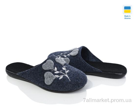Тапки жіночі для будинку Весна/осінь 100-22 синій (6 пар р.36-40) "Inblue" недорого оптом від прямого постачальника Тапки жіночі для будинку Весна/осінь 100-22 синій (6 пар р.36-40) "Inblue" недорого оптом від прямого постачальника