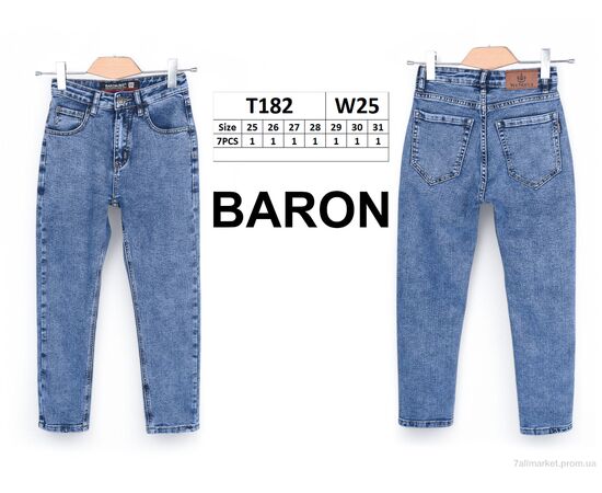 Джинси дитячі Весна/осінь T182 (7 шт. р.сітка25-31) "Baron" недорого оптом від прямого постачальника, зображення 3 Джинси дитячі Весна/осінь T182 (7 шт. р.сітка25-31) "Baron" недорого оптом від прямого постачальника, зображення 3