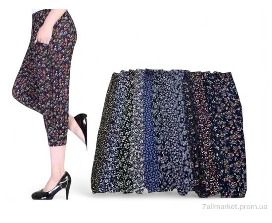 Капри женские Лето A702 mix (12 шт. р.сетка 52-58) "Алия" недорого оптом от прямого поставщика Фотография Капри женские Лето A702 mix (12 шт. р.сетка 52-58) "Алия" недорого оптом от прямого поставщика