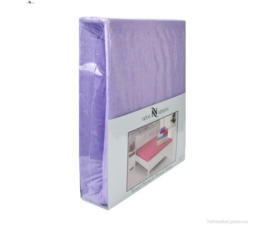 Постільна білизна  01-1 Простирало МАХРОВЕ (100x200)+одна наволочка(50x70) фіолетовий (5 шт. р.сіткаOne size) "NOVA VIDNOVA" недорого оптом від прямого постачальника, зображення 2 Постільна білизна  01-1 Простирало МАХРОВЕ (100x200)+одна наволочка(50x70) фіолетовий (5 шт. р.сіткаOne size) "NOVA VIDNOVA" недорого оптом від прямого постачальника, зображення 2