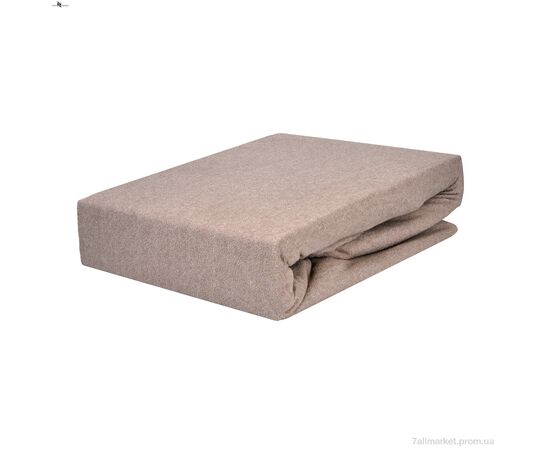 Постільна білизна  01-3 Простирало МАХРОВЕ (160x200)+дві наволочки(50x70) бежевий (5 шт. р.сіткаOne size) "NOVA VIDNOVA" недорого оптом від прямого постачальника, зображення 4