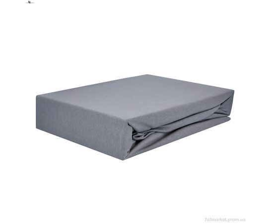 Постільна білизна  01-2 Простирало ТРИКОТАЖНЕ (160x200)+дві наволочки(50x70) сірий (5 шт. р.сіткаOne size) "NOVA VIDNOVA" недорого оптом від прямого постачальника, зображення 4