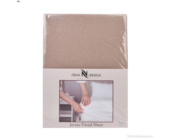 Постільна білизна  01-3 Простирало ТРИКОТАЖНЕ (140x200)+одна наволочка(50x70) бежевий (5 шт. р.сіткаOne size) "NOVA VIDNOVA" недорого оптом від прямого постачальника Постільна білизна  01-3 Простирало ТРИКОТАЖНЕ (140x200)+одна наволочка(50x70) бежевий (5 шт. р.сіткаOne size) "NOVA VIDNOVA" недорого оптом від прямого постачальника