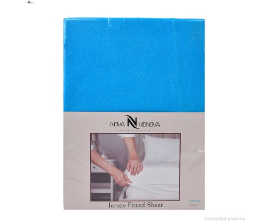 Постільна білизна  01-4 Простирало ТРИКОТАЖНЕ (160x200)+дві наволочки(50x70) блакитний (5 шт. р.сіткаOne size) "NOVA VIDNOVA" недорого оптом від прямого постачальника Постільна білизна  01-4 Простирало ТРИКОТАЖНЕ (160x200)+дві наволочки(50x70) блакитний (5 шт. р.сіткаOne size) "NOVA VIDNOVA" недорого оптом від прямого постачальника