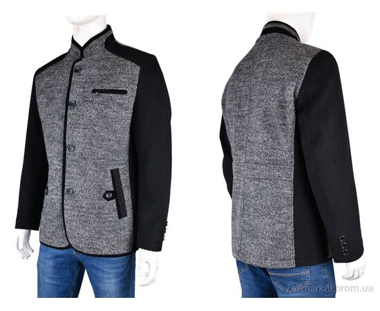 Пальто мужское Весна/осень N0-2 grey (08164) (4 шт. р.сетка 48-54) "Obuvok" недорого оптом от прямого поставщика, изображение 3 Фотография Пальто мужское Весна/осень N0-2 grey (08164) (4 шт. р.сетка 48-54) "Obuvok" недорого оптом от прямого поставщика, изображение 3