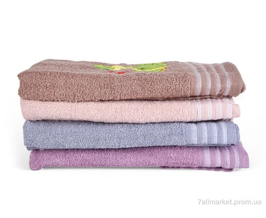 Фотография Полотенце  7015 (10620) 70x140, 50x100 mix (6 шт. р.сетка One size) "Obuvok" недорого оптом от прямого поставщика, изображение 3