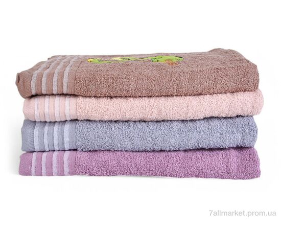 Фотография Полотенце  8921 (10623) 70x140 mix (8 шт. р.сетка One size) "Obuvok" недорого оптом от прямого поставщика, изображение 2
